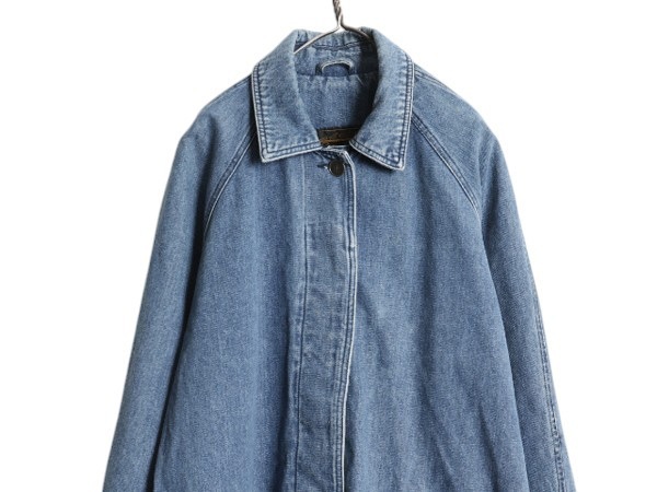 80s Eddie Bauer デニム ハンティングジャケット カバーオール L 80s Eddie Bauer 