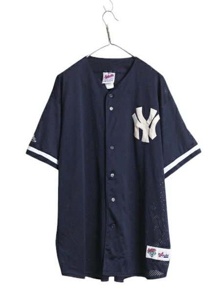 USA製 MLB オフィシャル マジェスティック ヤンキース ベースボール シャツ メンズ XL 程/ ゲームシャツ 半袖シャツ ジャージ ユニフォーム 楽天市場】□ MLB オフィシャル Majestic ヤンキース ベース
