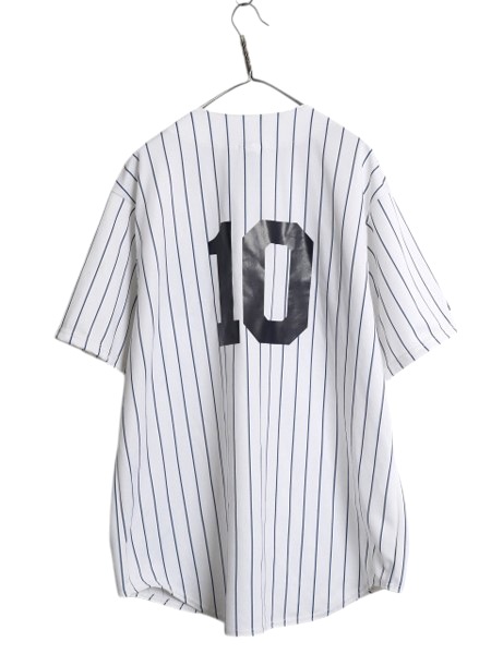 MLB オフィシャル TRUE FAN ヤンキース 半袖 ベースボール シャツ メンズ L / 古着 ゲームシャツ ユニフォーム 半袖シャツ 重ね着 大リーグ MLB オフィシャル TRUE FAN ヤンキース 半袖 ベースボール