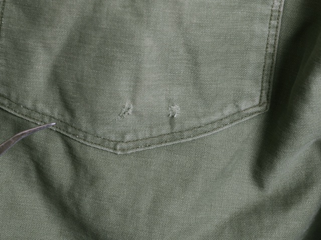 Dead Stock 50's Du Taurier Sax Blue Stripe Cotton B/D Shirt (15-35)