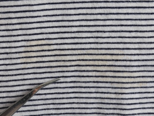 60��70's Unknown High Neck Rib Border T-Shirt (about S)