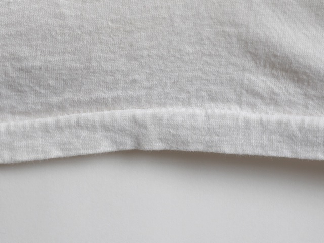 60's USNA Stain Logo Print Ringer Cotton T-Shirt (about L)