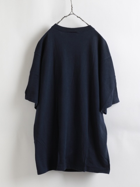 90's Champion Solid Cotton V/N T-Shirt (L)