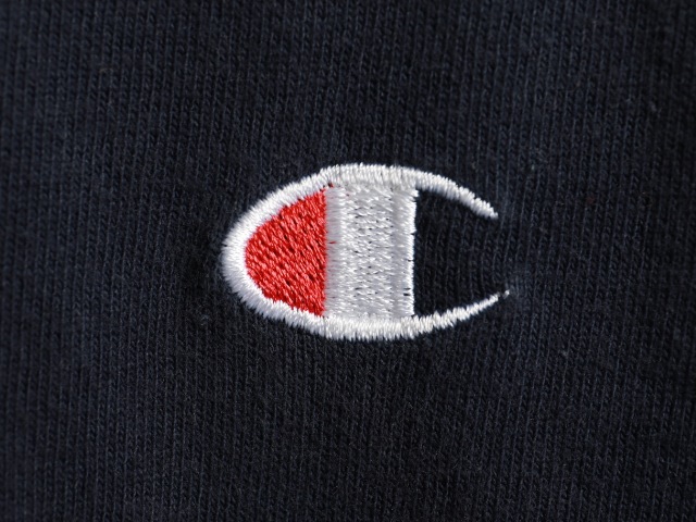 90's Champion Solid Cotton V/N T-Shirt (L)