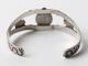 Vintage Navajo Silver Bangle Turquoise & Indian Heads