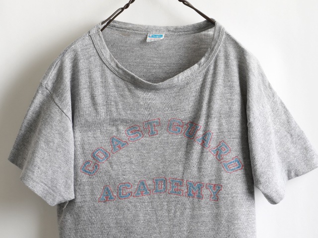 70's Champion USCGA Stain Print 88/12 T-Shirt (M)