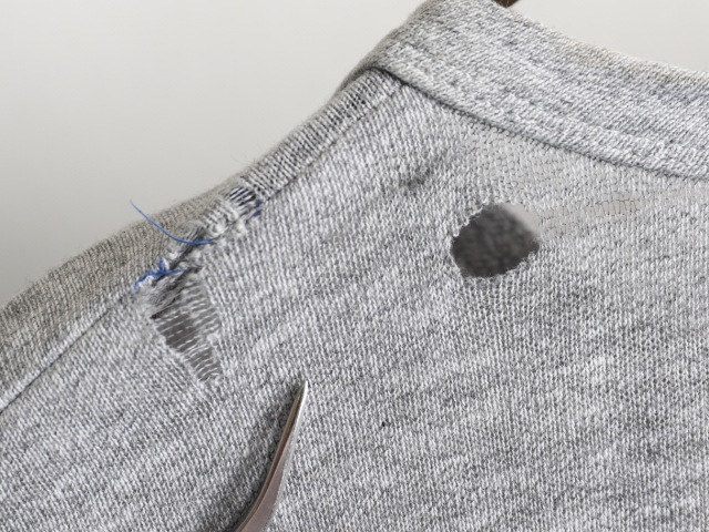 70's Champion USCGA Stain Print 88/12 T-Shirt (M)