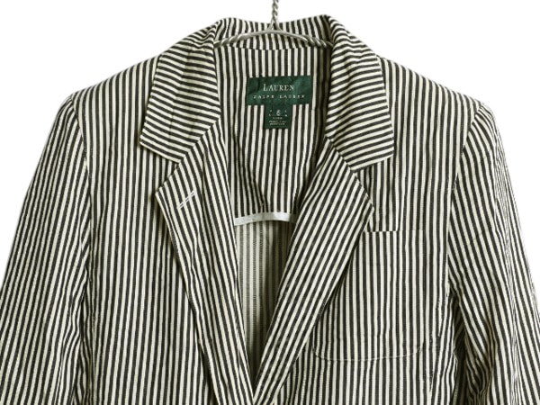 90s USA製 ローレン ラルフローレン ヒッコリー ストライプ
