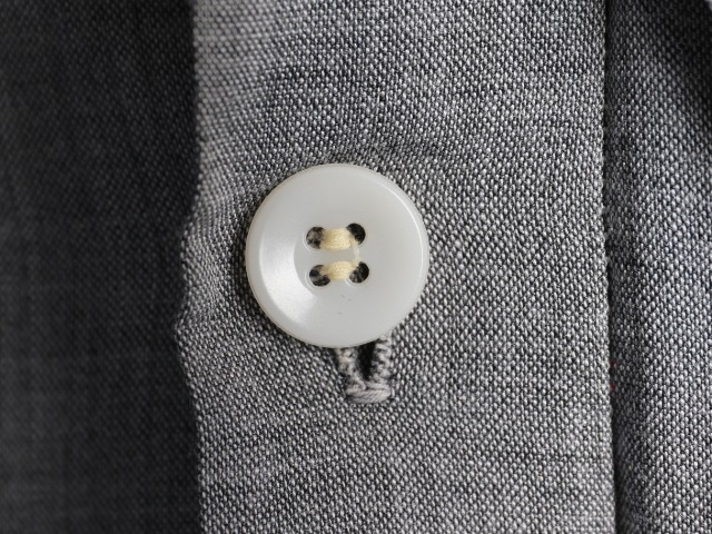 60's Unknown Fly Front Open Collar Shirt (about S��M)