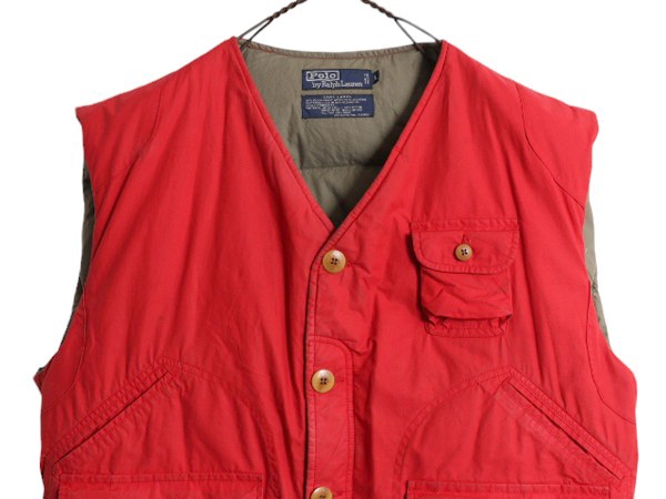 POLO Ralph Lauren 90sキルティングダウンベスト ヴィンテージ 90s〜00s レアカラーPolo by Ralph Laurenリバーシブル - メルカリ