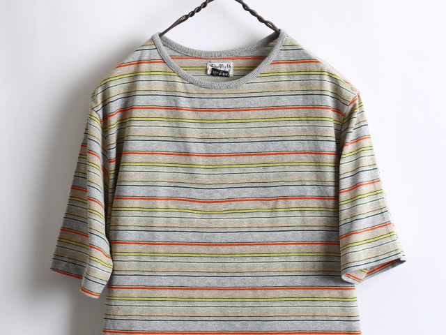 70's Shelfield Multi Border S/S T-Shirt (M)