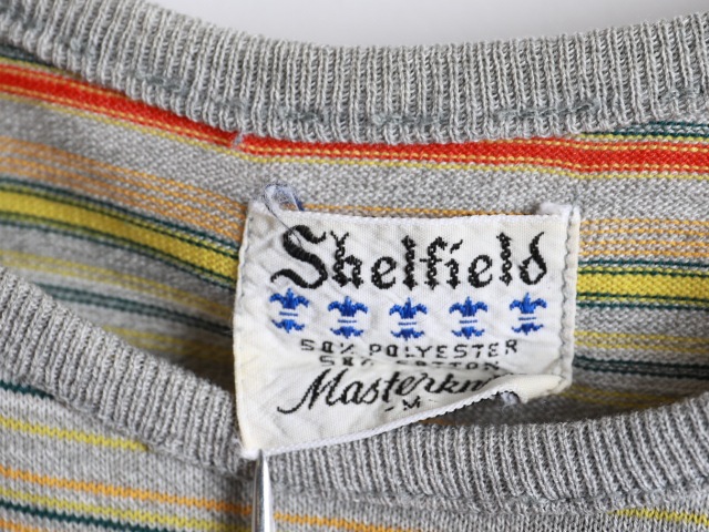70's Shelfield Multi Border S/S T-Shirt (M)