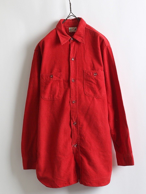 60's 5 Brother Flannel Work Shirt(L)
