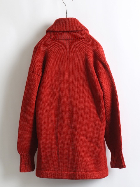 30's W Lettered Shawl Collar Cardigan (about S)