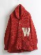 30's W Lettered Shawl Collar Cardigan (about S)