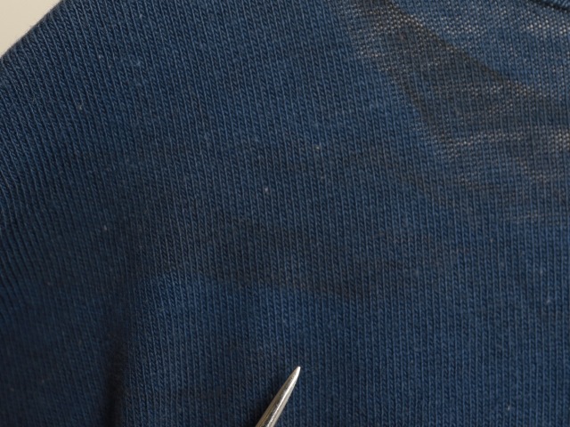 70's Champion Blue Bar Tag Rubber College Print Football T-Shirt