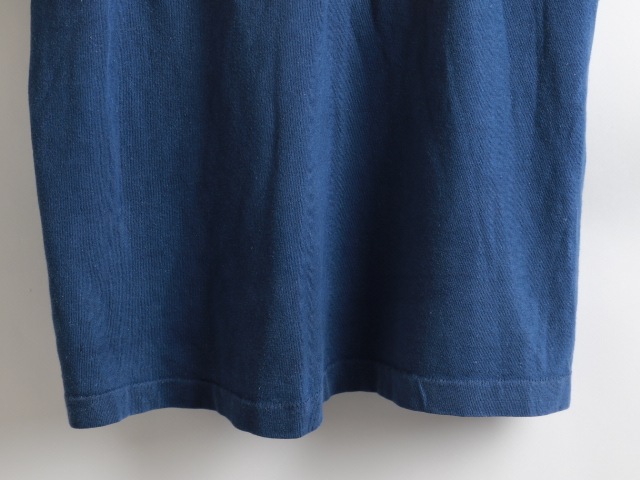 70's Champion Blue Bar Tag Rubber College Print Football T-Shirt