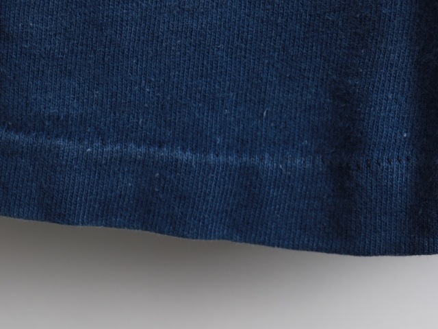 70's Champion Blue Bar Tag Rubber College Print Football T-Shirt