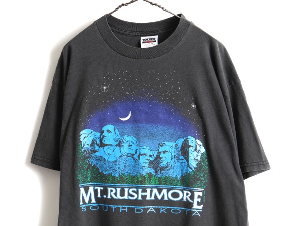 90s Mt RUSHMORE ޥ å⥢ ץ Ⱦµ T (XL)