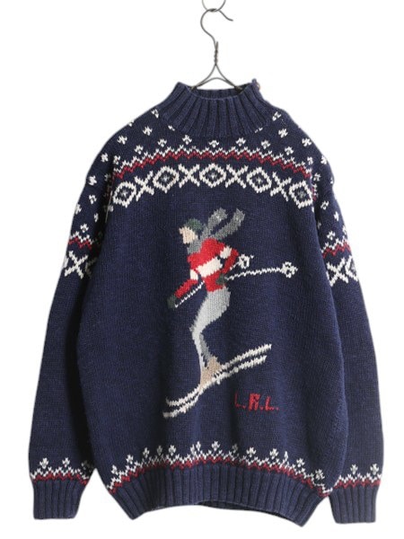 Polo Ralph Lauren スキー柄ニット M 楽天市場】POLO RALPH LAUREN スキー ニット セーターの通販