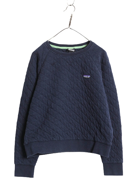 ✨美品 パタゴニア キルティング スウェット オーガニックコットン L パタゴニア オーガニック コットン キルト クルー レディース L