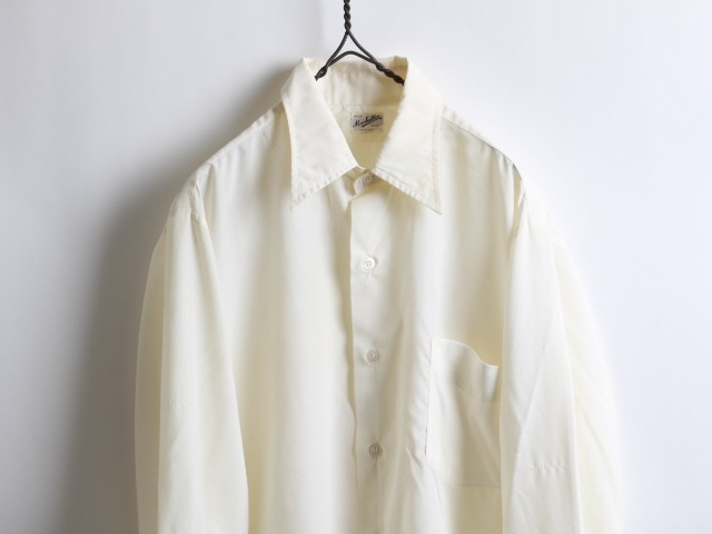 60's Manhattan L/S Nylon Shirt(about M)