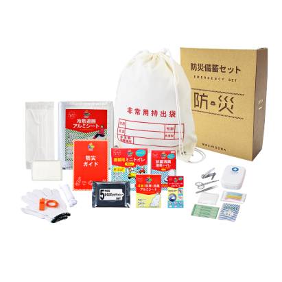 防災 備蓄 BCP 携帯 法人向け まとめ買い 大口注文 A4スリムで省スペース備蓄！防災士監修の非常用持出袋（A４ボックス非常用持出袋２０点セット）