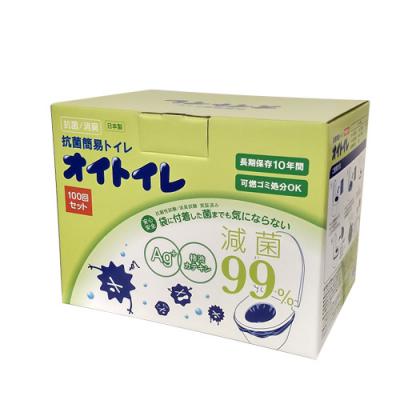 防災 簡易トイレ 携帯トイレ 備蓄 BCP 法人向け 大口注文 まとめ買い 抗菌 消臭 100回分（オイトイレ 100回分）