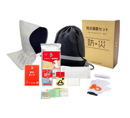 防災 備蓄 携帯 BCP 大口注文 まとめ買い 法人向け 災害対策セット（A4ボックス巾着リュック12点セット）
