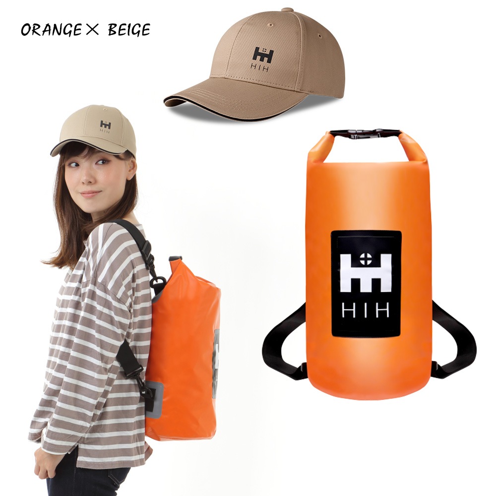 【頭部保護ボウメット付】防災セット 1人用 防災グッズ セット HIH完全防水ハザードバッグ Advance【福島県企業が開発 デザイナーズリュック】 「ボウメット」追加タイプ