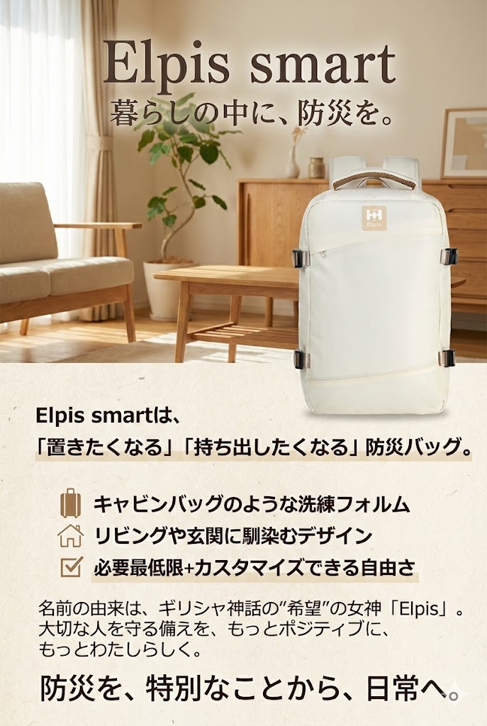 【防災用ソーラーパネル搭載】 防災セット 1人用 防災リュック 防災グッズセット 【HIH ハザードリュック エルピス solar】 非常用持ち出し袋 防災バッグ 防災リュック 1人 地震や停電に対応