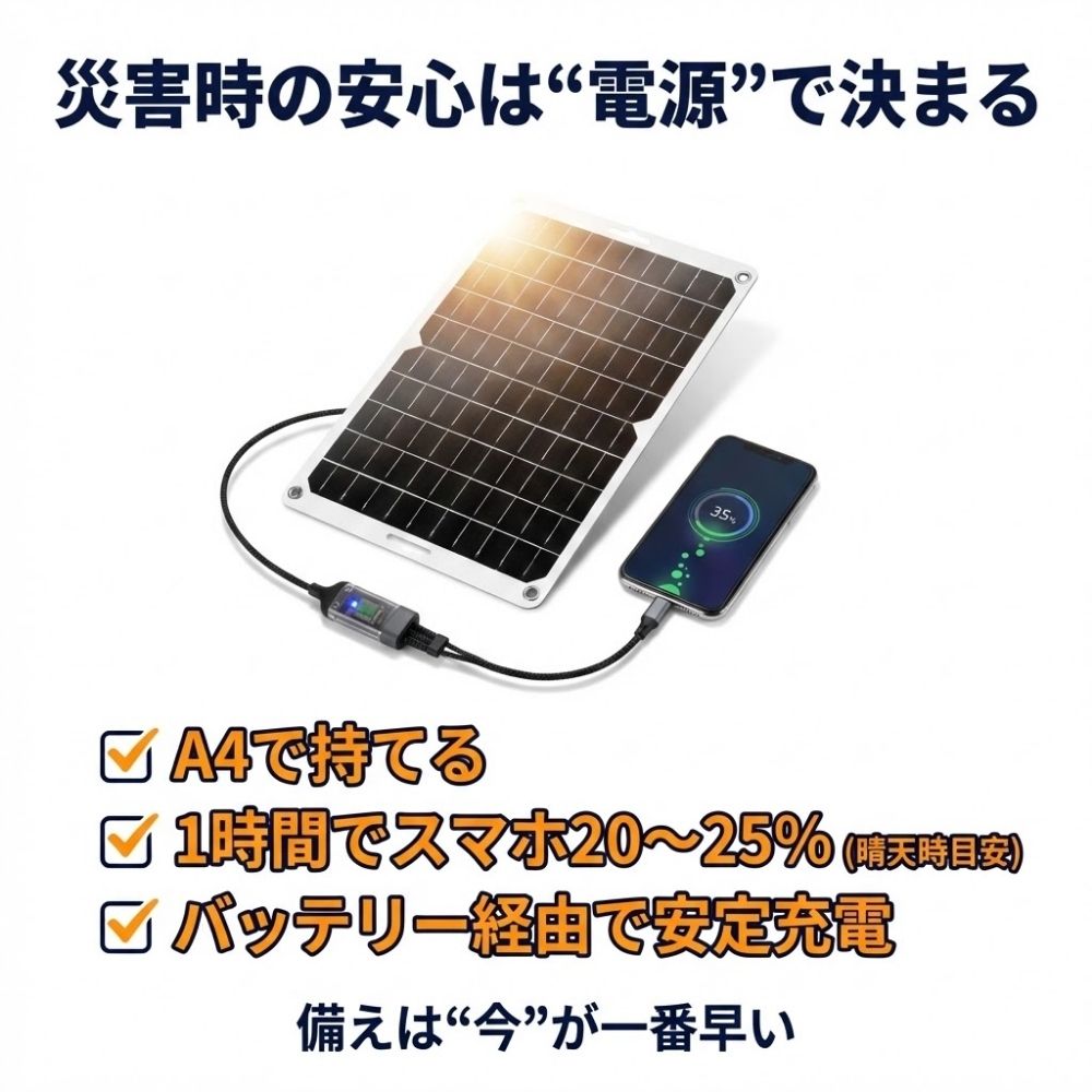 【防災&アウトドアに】コンパクトかつ高性能215W 折りたたみソーラー HIH 防災用ソーラーパネル コンパクトタイプ 太陽光でスマホ充電 停電