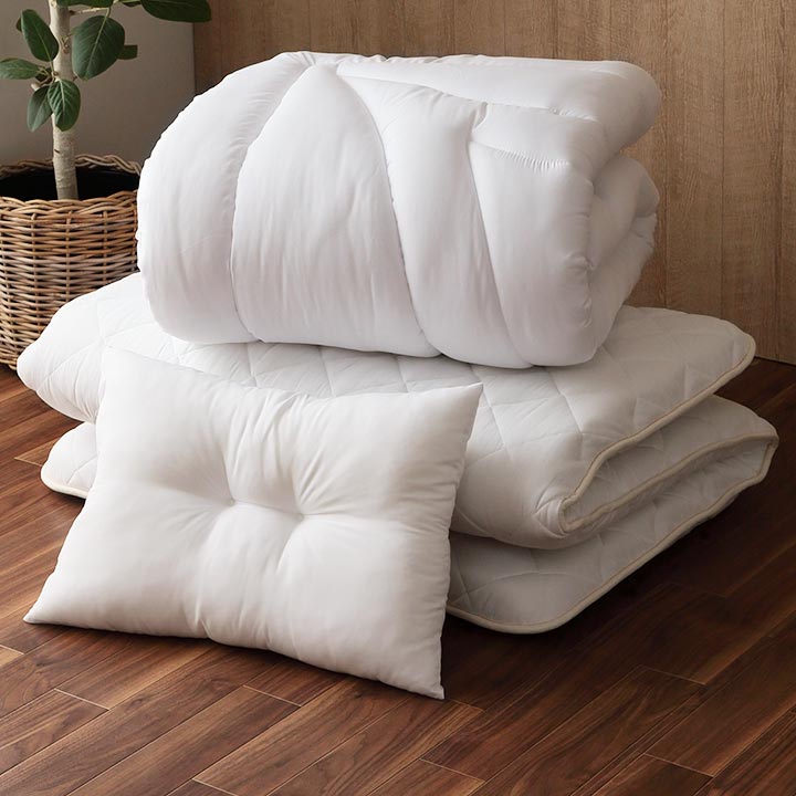 布団セット 圧縮ふとん3点セット（掛け布団 敷布団 枕） シングル  