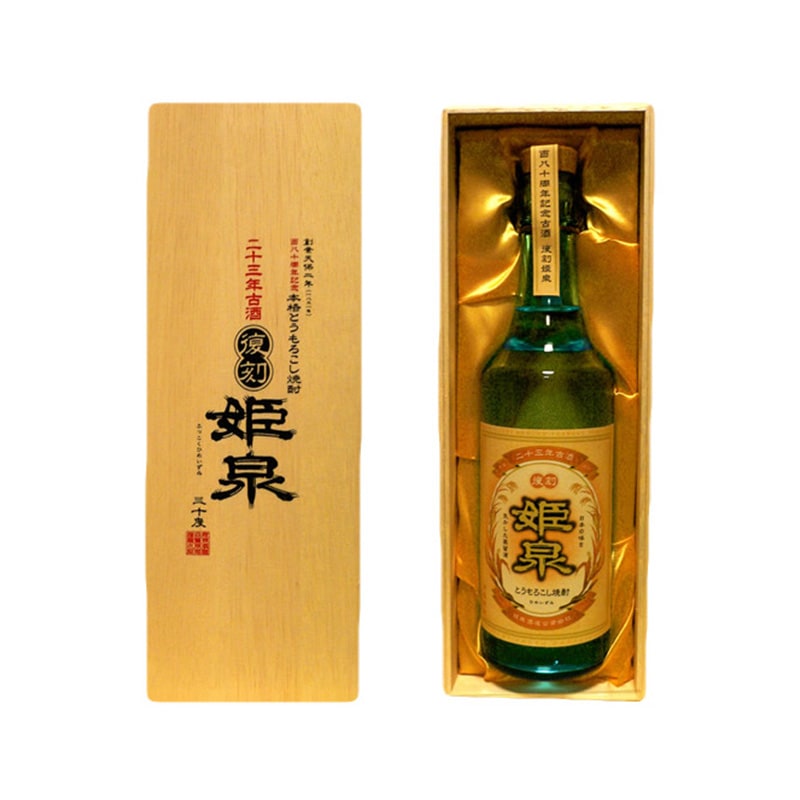 とうもろこし焼酎　姫泉 720ml 30度　木箱入り 本格とうもろこし焼酎 二十三年古酒復刻姫泉30度720ml×1[al] | すべて