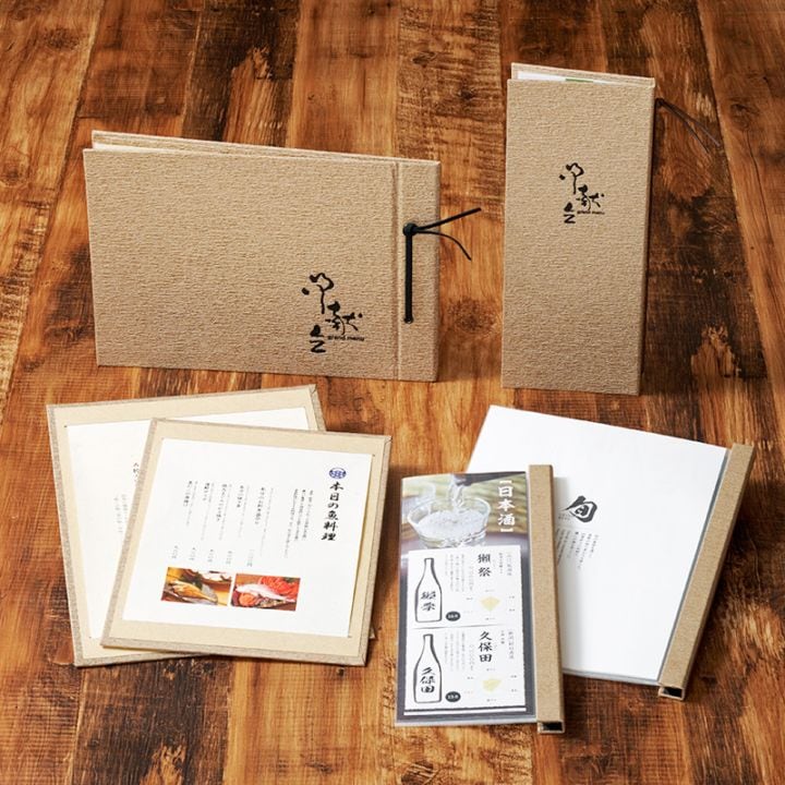 和紙スリム - 飲食店おしゃれなメニューブック‐通販サイト【Hi！MENU】