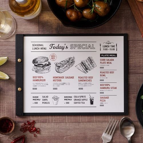 クリップボード - 飲食店おしゃれなメニューブック‐通販サイト【Hi！MENU】