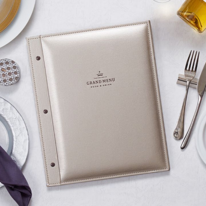 グランレザーステッチ-台紙タイプ 【飲食店向けメニューブック Hi! MENU】