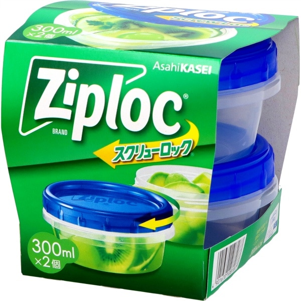 ジップロック スクリューロック 300ml 2個入 : 旭化成ホームプロダクツ