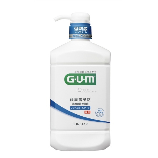 GUM ガム デンタルリンス ノンアルコール 960ml : サンスター
