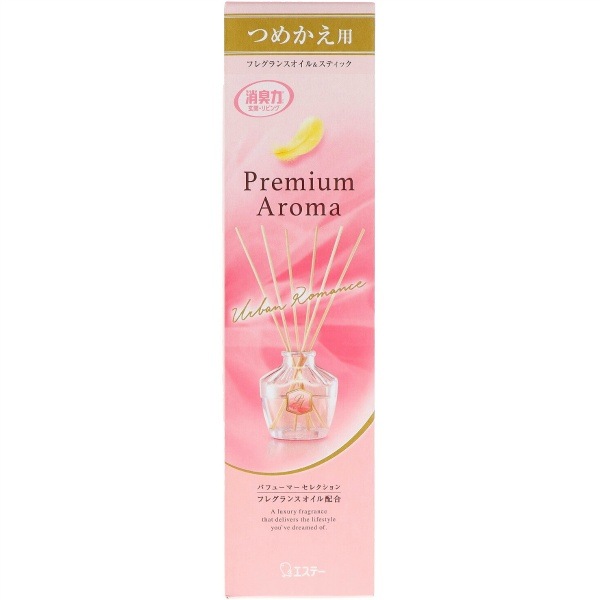 お部屋の消臭力 プレミアムアロマスティック アーバンロマンス 詰替え 50ml : エステー