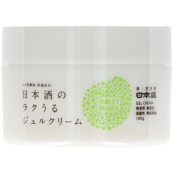 日本酒のラクうるジェルクリーム 180g : 日本盛