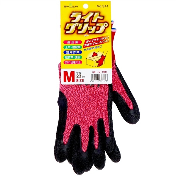 ライトグリップ タグ付き Mサイズ レッド 1双 : ショーワ