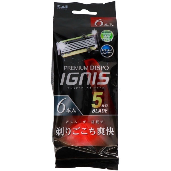 PREMIUM DISPO IGNIS 6本入 : 貝印