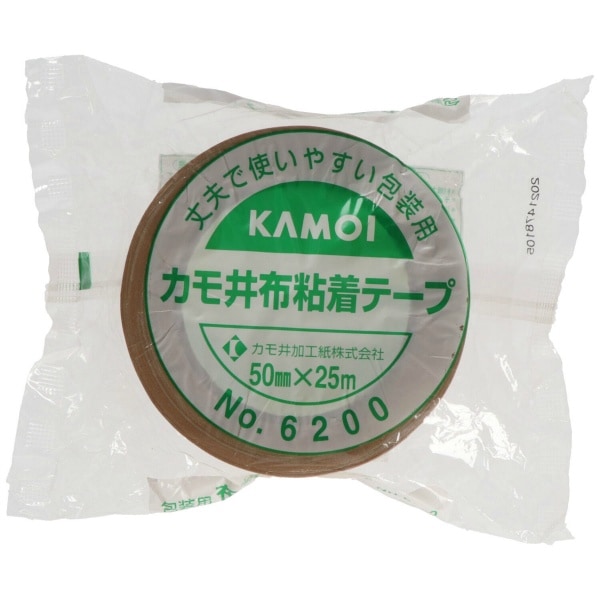 布粘着テープ NO.6200 25m : カモ井加工紙