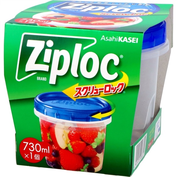 ジップロック スクリューロック 730ml 1個 : 旭化成ホームプロダクツ