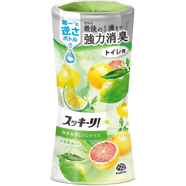 トイレのスッキーリ！ みずみずしいシトラス 400ml : アース製薬
