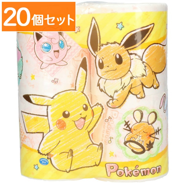 ポケモン トイレットペーパー 30m 4ロール 【×20個セット・まとめ買い】