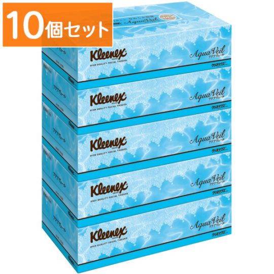 クリネックス ティシューアクアヴェール 5個パック 【×10個セット・まとめ買い】