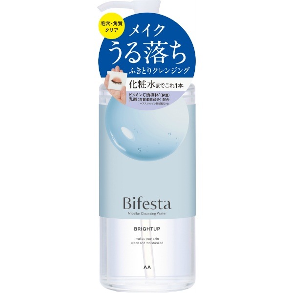 ビフェスタ ミセラークレンジングウォーター ブライトアップ 400ml : マンダム