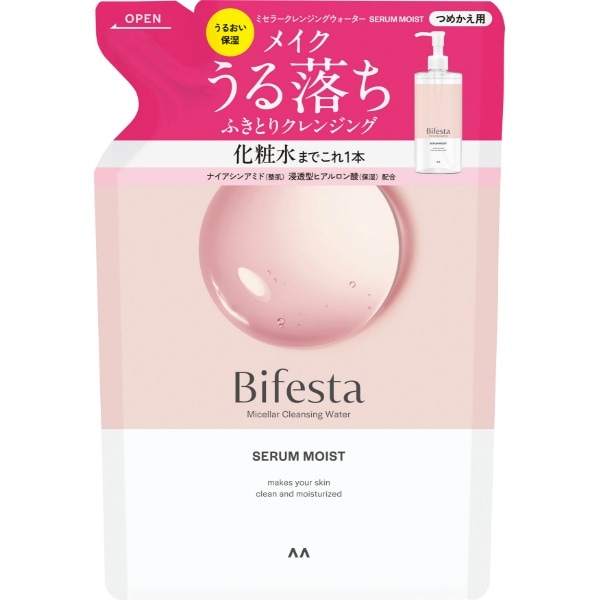 ビフェスタ ミセラー クレンジングウォーター モイスト 詰替え 360ml : マンダム